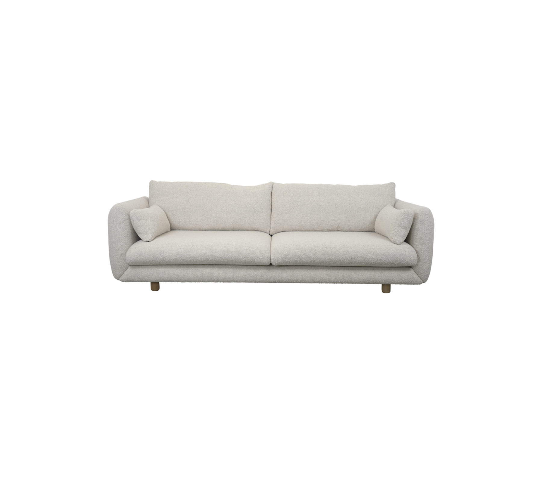 Bloom 3-seater sofa w/teak legs