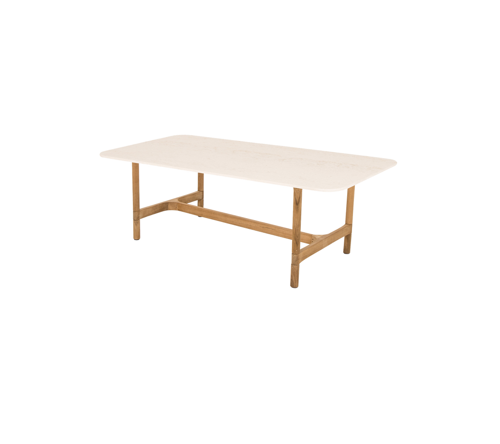 Twist coffee table, rectangular