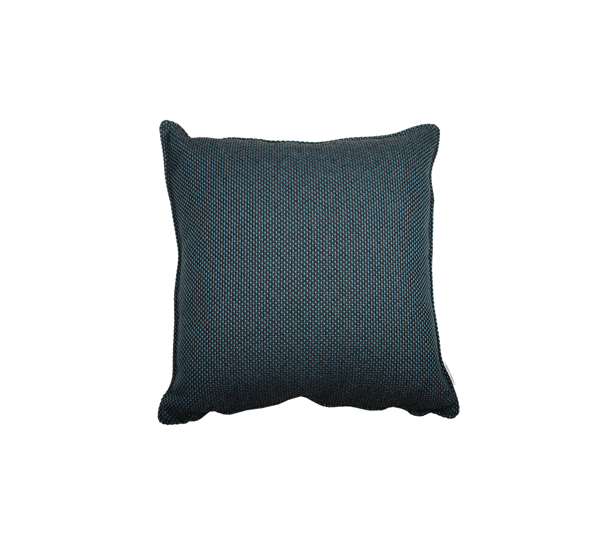 Textured dark teal pillow with a subtle pattern, adding a cozy touch to any setting. Perfect for home decor or accenting furniture.