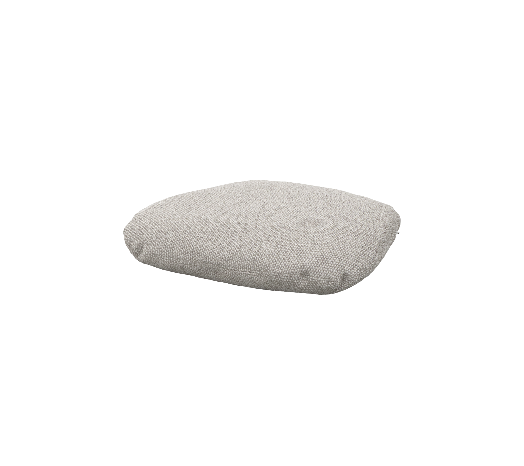 Soft, square-shaped cushion in a light gray fabric, designed for comfort and relaxation. Ideal for various seating arrangements.