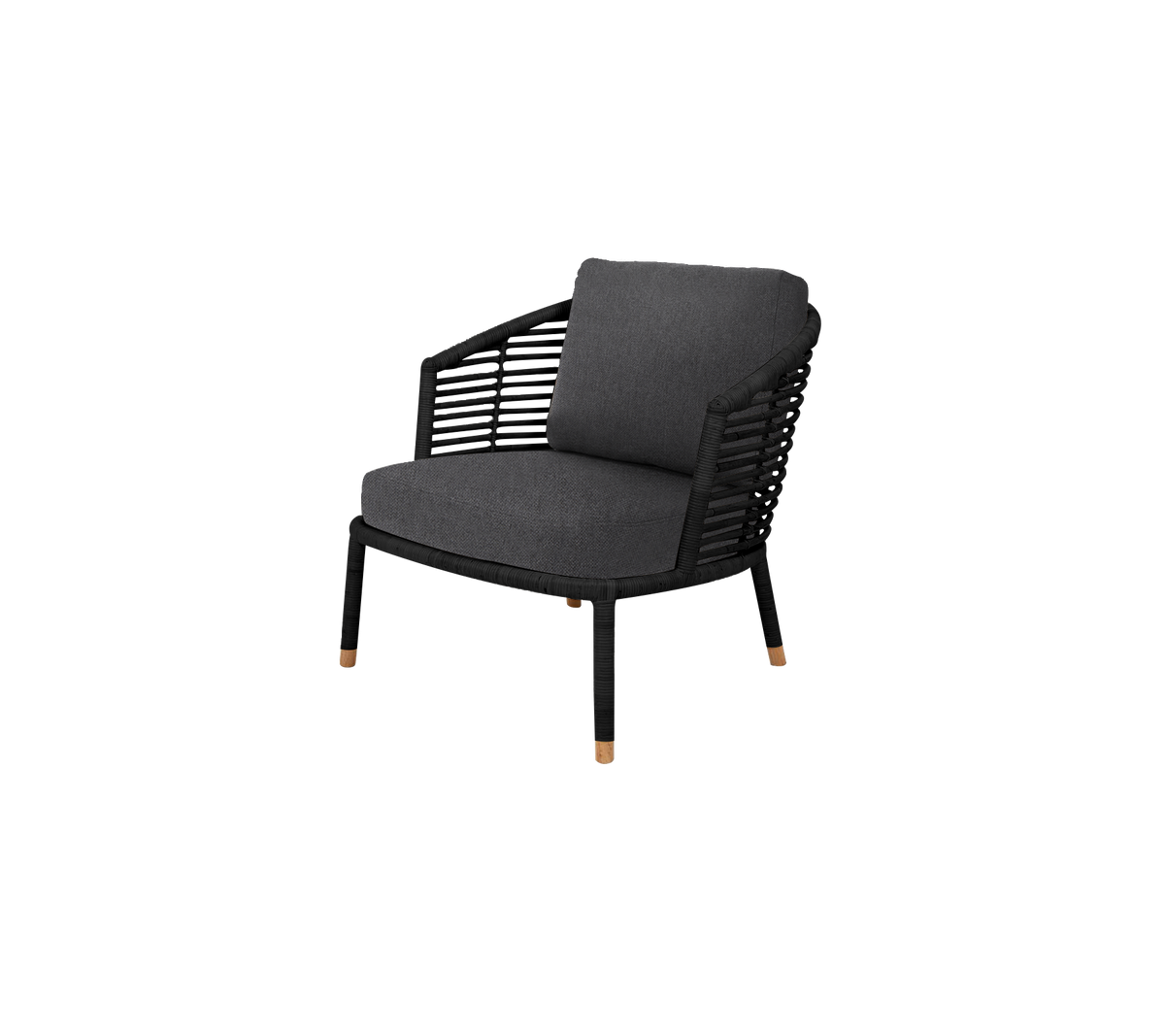Stylish chair with a modern design featuring a woven backrest and soft cushion, perfect for comfort and elegance.