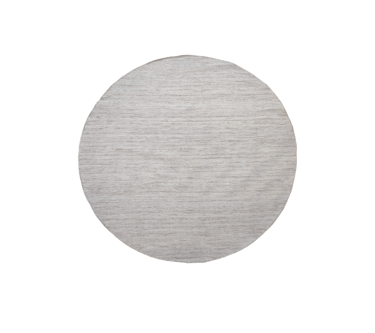 Round table in a sand multi-color finish.