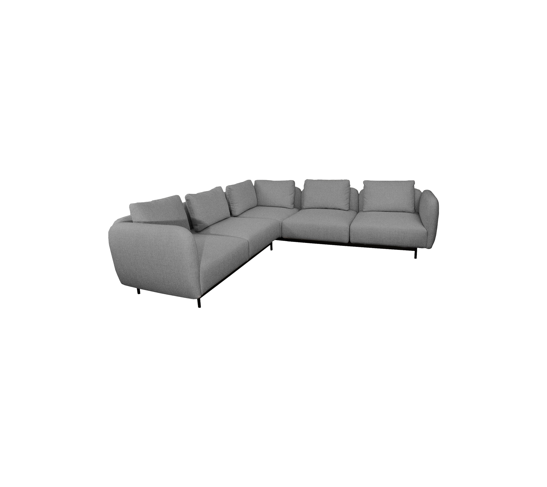 Aura Cane-line Wool, Fire Retardant (Crib 5), Corner sofa w/high armrest (7.1)
