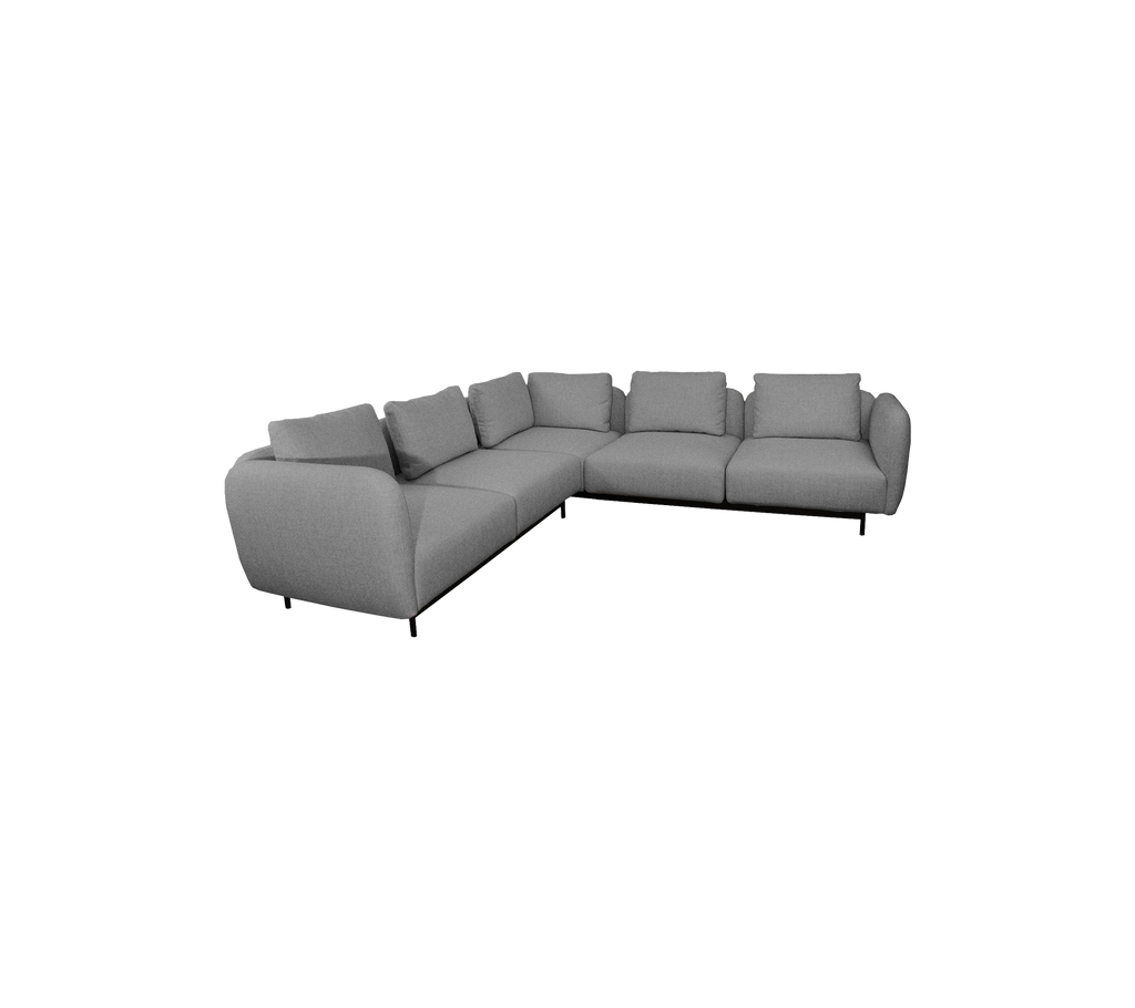 Aura Cane-line Wool, Fire Retardant (Crib 5), Corner sofa w/high armrest (7.1)