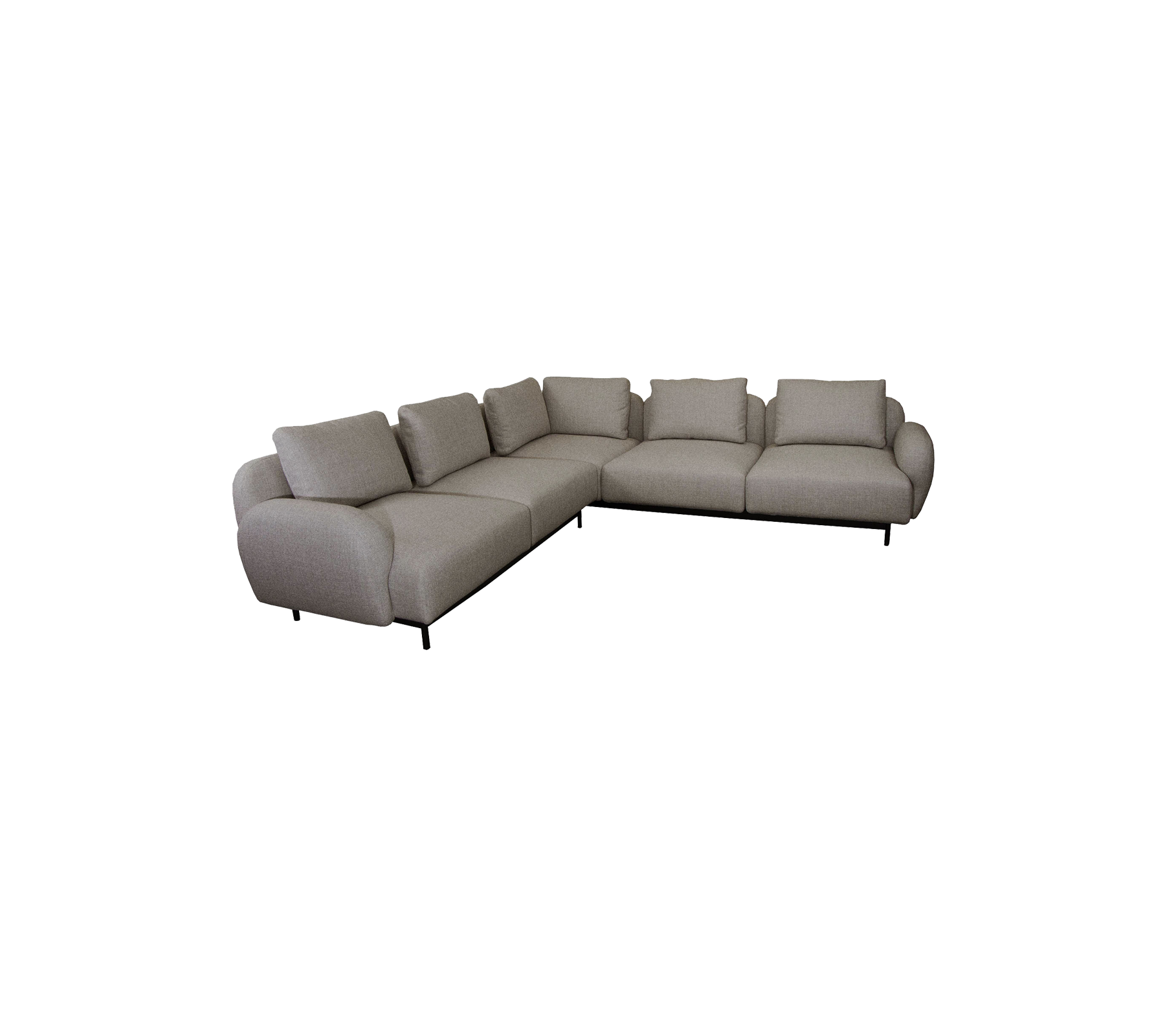 Aura Cane-line Wool, Fire Retardant (Crib 5), Corner sofa w/low armrest (8.1)