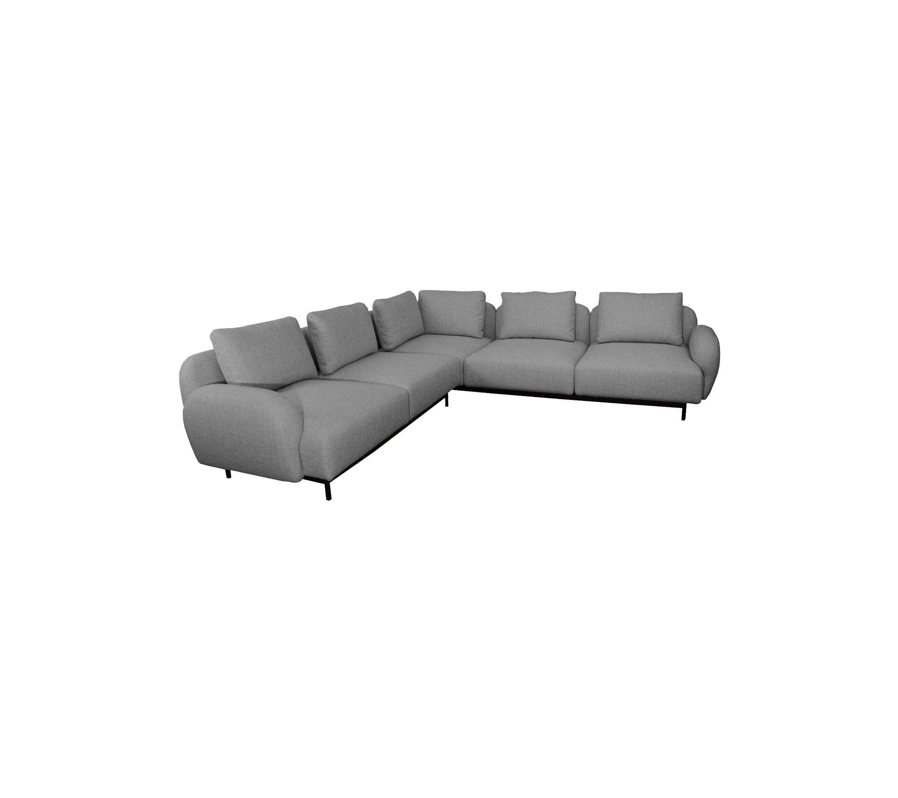 Aura Cane-line Wool, Fire Retardant (Crib 5), Corner sofa w/low armrest (8.1)