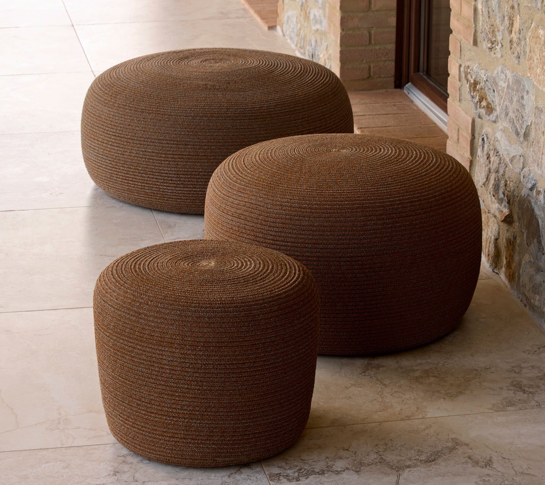 Circle footstool large