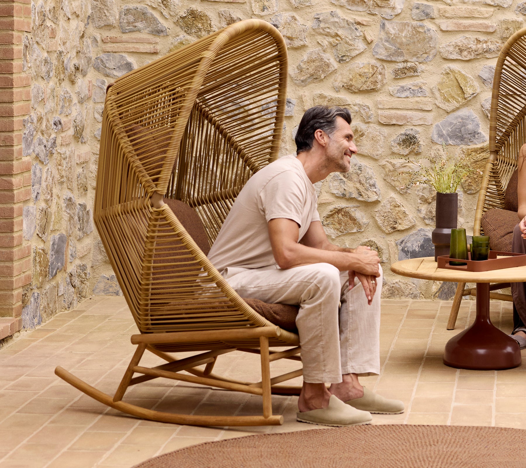 Cane-line Hive rocking chair - Exclusive Danish design furniture – Cane ...