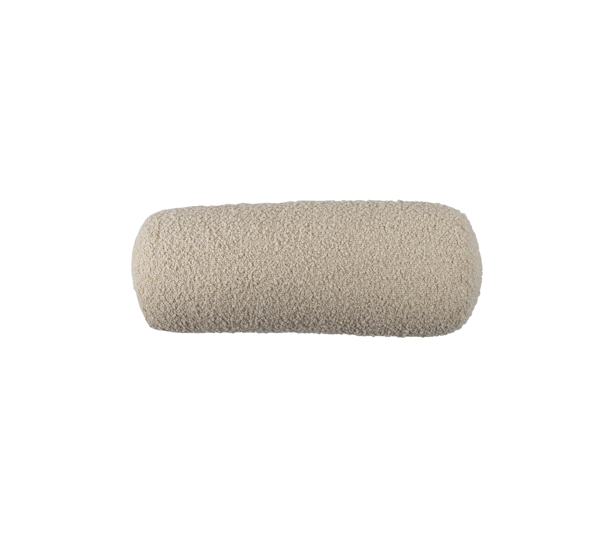 Cream-colored cylindrical roller cover, suitable for painting or applying finishes. Soft texture for smooth application.
