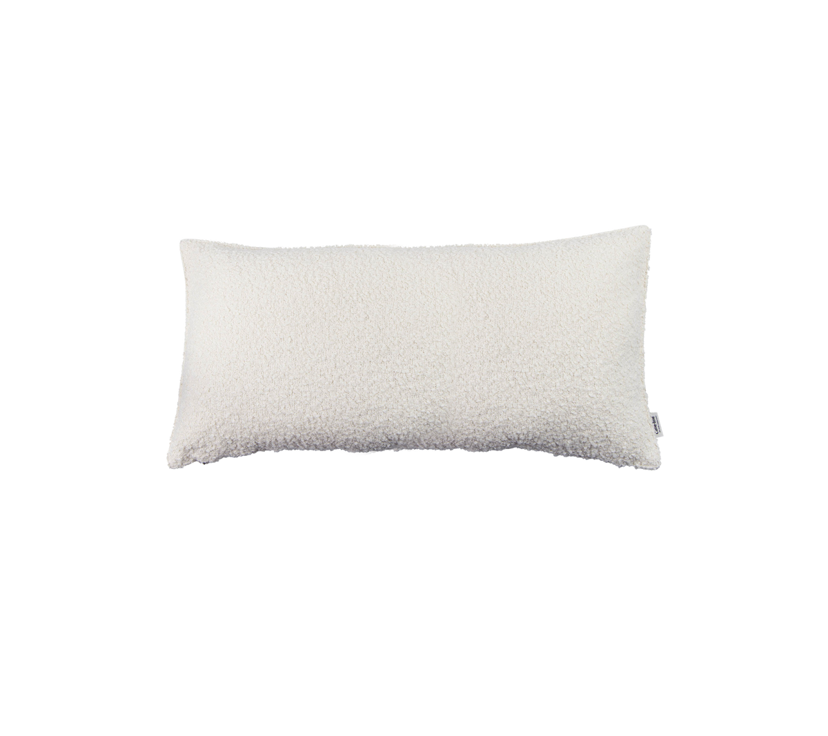 Rectangular white pillow with a soft, textured surface, ideal for comfort and support in various settings.