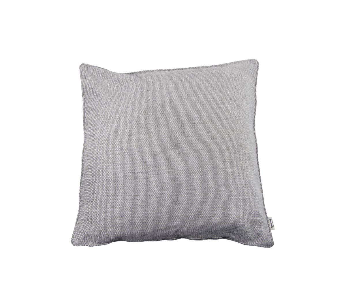 Gray decorative pillow with a textured fabric, offering a stylish accent for seating or bedding arrangements.