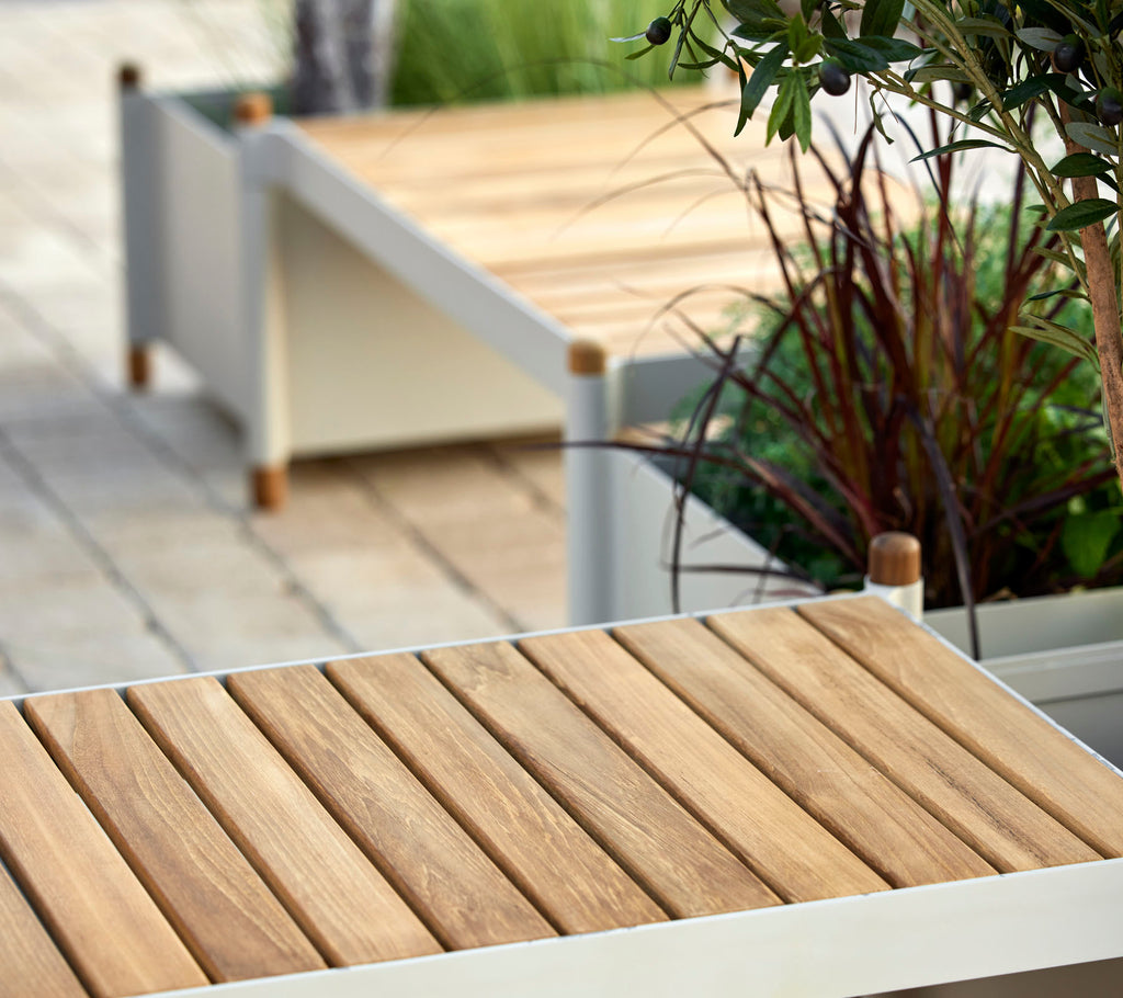 Sticks bench incl. 2 planters